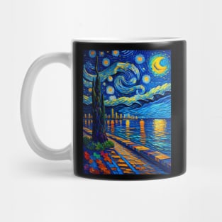 Miami beach at starry night Mug